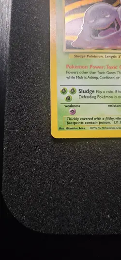 Pokemon Muk TCG Fossil Holo Rare Card 13/62 Near Mint Condition - Image 5
