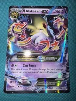 Pokemon M Alakazam EX Holo Ultra Rare TCG Card 26/124 XY Fates Collide - Image 1
