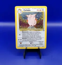 Clefable 1/64 Jungle Set Holo Rare Pokemon Card WOTC Vintage Pokemon TCG 1999 NM - Image 1