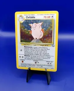 Clefable 1/64 Jungle Set Holo Rare Pokemon Card WOTC Vintage Pokemon TCG 1999 NM - Image 3