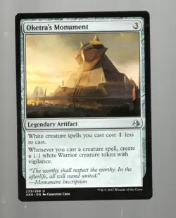 Magic The Gathering (MTG) 1x Amonkhet Oketra's Monument #233 Uncommon - Image 1