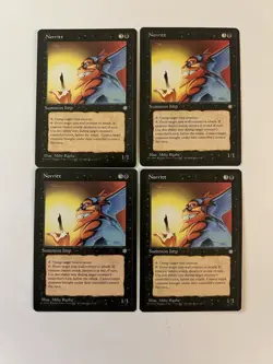 Norritt x4 NM+ NEVER PLAYED MTG Ice Age Magic 4x 1995 VINTAGE FREE SHIPPING - Image 1