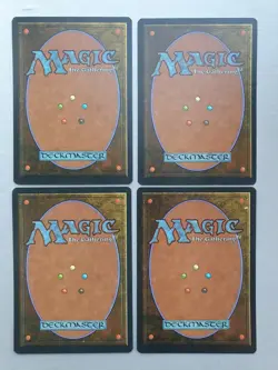 Apprentice Wizard x4 playset, MTG Fourth Ed. (1995) Common Blue Creature NM - Image 2