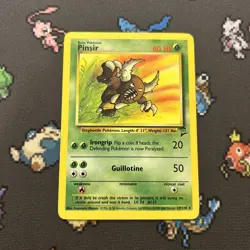 Pinsir 29/130 MP -Vintage Rare Pokemon Card- Base Set 2 (2z) - Image 1