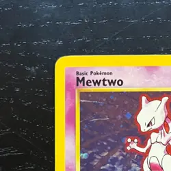 Pokemon Mewtwo Holo Rare 10/130 Base Set LP Excellent Condition - Image 3