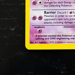 Pokemon Mewtwo Holo Rare 10/130 Base Set LP Excellent Condition - Image 5