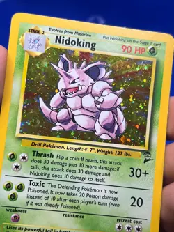 VTG 2000 Pokemon Base Set 2 Nidoking 11/130 Holo Rare MP - Image 4