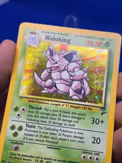 VTG 2000 Pokemon Base Set 2 Nidoking 11/130 Holo Rare MP - Image 5