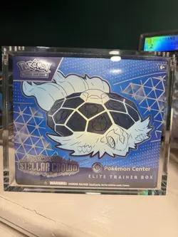 Pokemon Center Stellar Crown ETB Elite Trainer Box W/ Acrylic box - Image 1