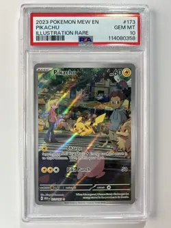 Pokemon SV Scarlet & Violet 151 Pikachu Illustration Rare 173/165 PSA 10 - Image 1