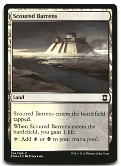 MTG Scoured Barrens Foil C Eternal Masters 244 LP - Image 1