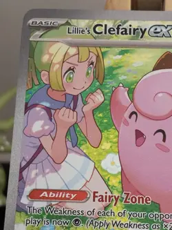 Pokemon TCG Lillie's Clefairy EX 184/159 Journey Together SIR - Image 2