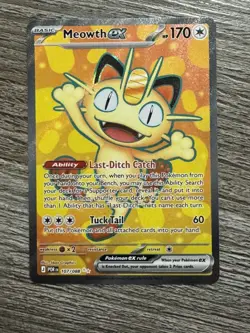 The Pokemon Company Meowth ex 107/088 Evolutions Ultra Rare Holo Pokemon EN - Image 1