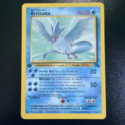 Articuno Fossil 1st Edition Fossil 1999 Non Holo 17/62 Pokemon TCG MP - Image 1