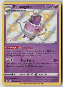 Polteageist SV053/SV122 Shiny Rare Shining Fates Shiny Vault Pokemon NM - Image 1