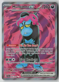 Munkidori ex 083/064 Ultra Rare Shrouded Fable Pokemon NM - Image 1