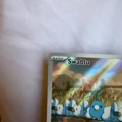 Pokemon TCG Swablu 213/182 SV04 Paradox Rift Illustration Rare Holo ENG HP 50 - Image 2