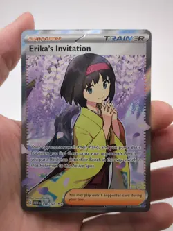 Erika's Invitation 196/165 Full Art Scarlet & Violet 151 Pokemon - Image 1
