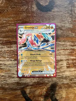 Pokemon TCG Greninja ex Scarlet & Violet-Twilight Masquerade 106/167 Holo Double - Image 1