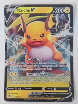 Pokemon Raichu V 45/172 - Brilliant Stars - Full Art Holo Ultra Rare - Image 1