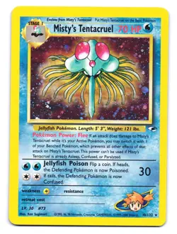 Misty's Tentacruel 10/132 Holo Rare Gym Heroes Pokemon Unlimited MP - Image 1