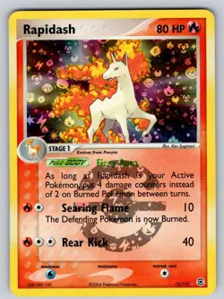 Rapidash 13/112 Reverse Holo Rare FireRed & LeafGreen Pokemon Lightly Played - Image 1