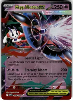Mega Floette ex 035/086 Double Rare ME04: Chaos Rising Pokemon Holo Near Mint - Image 1