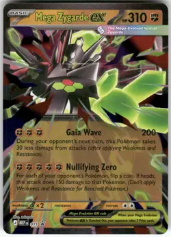 Mega Zygarde ex 071 Holo Promo ME: Mega Evolution Promo Pokemon Holo Near Mint - Image 1