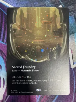 Sacred Foundry (Borderless Galaxy Foil) Edge of Eternities MTG - Image 1