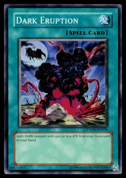 Dark Eruption - PTDN-EN054 NM Super Rare Phantom Darkness Yu-Gi-Oh - Image 1
