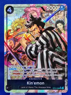Kin'emon OP16-082 SR ALT ART | M | The Time of Battle | One Piece TCG | EN - Image 1