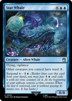 Star Whale NM Doctor Who MTG Magic The Gathering Blue English Card - Image 1