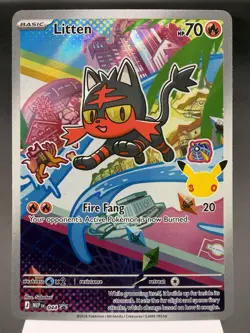 Litten MEP044 - Illustration Promo - Mega Evolution Pokemon Card MINT - Image 1