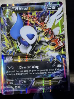 Pokemon M Absol EX Mega Jumbo Promo Holo Card XY63 Oversized - Image 1