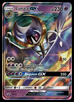Pokemon Cards Lunala GX SM103 Sun & Moon Promo NM *2 - Image 1