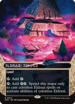 Eldrazi Temple (0014) (Borderless) -Foil Light Play MTG Stellar Sights - Image 1