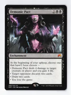 Demonic Pact Regular M Magic Origins MTG Magic the Gathering Card NM - Image 1