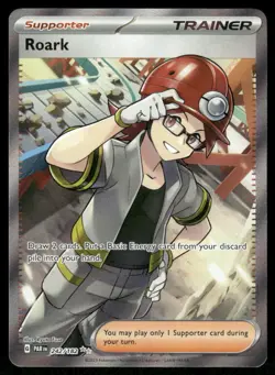 Pokemon Cards Roark 242/182 Paradox Rift Ultra Rare NM - Image 1