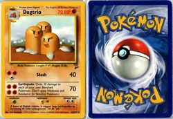 Pokemon Card - Dugtrio Base Set 2 23/130 2000 Rare Moderately Played - Image 3