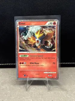 Pokemon TCG English Card Call of Legends Shining Entei SL3 Secret Holo Rare Lp - Image 1