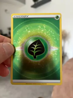 Leaf Energy Holo Foil Crown Zenith Pokemon TCG Card - Near Mint Condition - Image 1