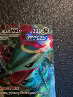 Pokemon TCG Rayquaza VMAX Rapid Strike Crown Zenith Holo Ultra Rare Card 102/159 - Image 3