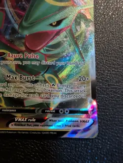 Pokemon TCG Rayquaza VMAX Rapid Strike Crown Zenith Holo Ultra Rare Card 102/159 - Image 5