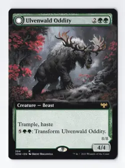 Ulvenwald Oddity Extended Art) Regular Rare Crimson Vow MTG Card NM - Image 1
