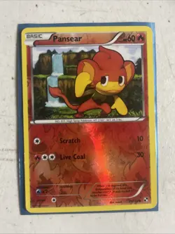 Pokemon PANSEAR 21/114 Black & White Rev Holo - - - Image 1