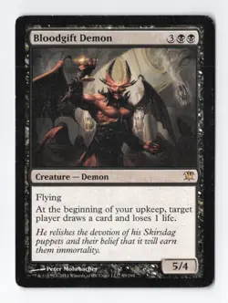 Bloodgift Demon Regular Rare Innistrad MTG Magic the Gathering Card LP - Image 1