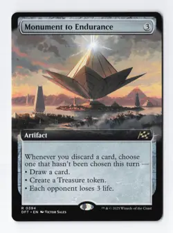 Monument to Endurance Extended Art Regular Rare Aetherdrift MTG Card NM - Image 1