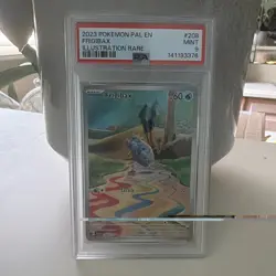 The Pokemon Company Paldea Evolved Frigibax 208/193 Illustration Rare Holo PSA - Image 1