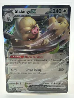 The Pokemon Company Slaking ex SV08 147/191 Double Rare Holo ENG - Image 1