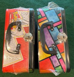 NEW Pokemon TCG Pikachu Celebrations & Eevee Treasure Chest Lunchbox Tin Lot (2) - Image 3